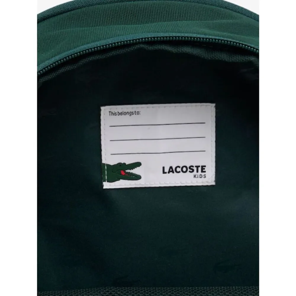 LACOSTE HUNTER GREEN SINOPLE BACKPACK PENCIL CASE Unisex 3 pocket